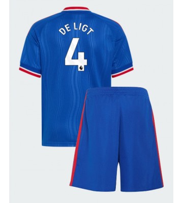 Manchester United Matthijs de Ligt #4 Udebanetrøje Børn 2026-27 Kortærmet (+ Korte bukser)